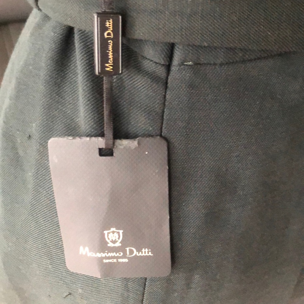 Massimo Dutti Dark Green Wrap Skirt - Picture 6 of 8